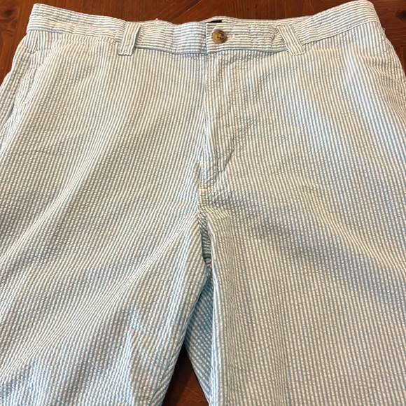 Seafoam green and white searsucker shorts - Picture 1 of 2